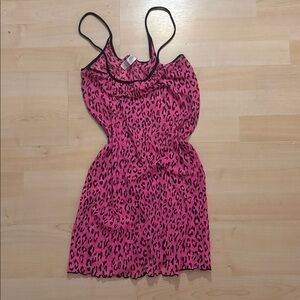 Victoria's Secret Pink and Black Leopard Print Lingerie